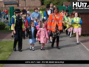 Walking Bus Sends Clear Message To Motorists To Slow Down!