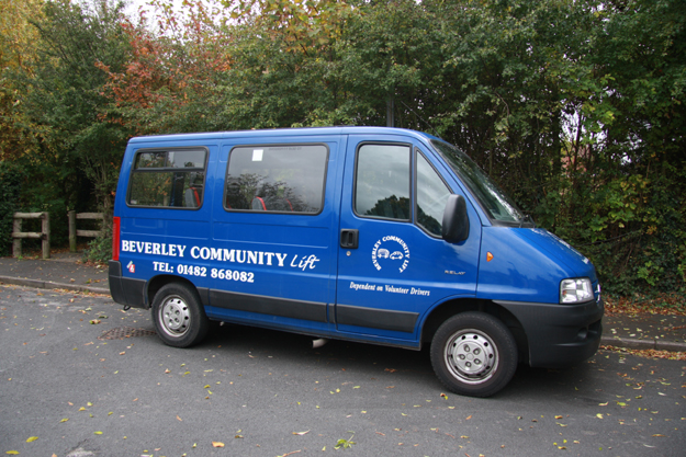 Beverley Community Lift Mini Bus Side View