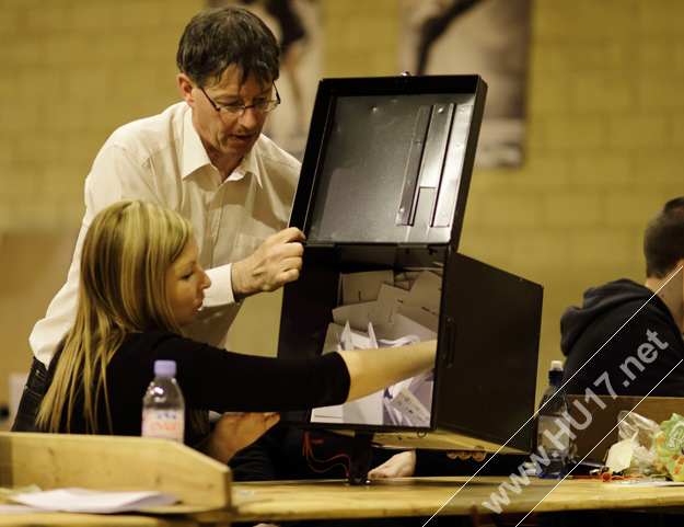 counting votes in Beverley