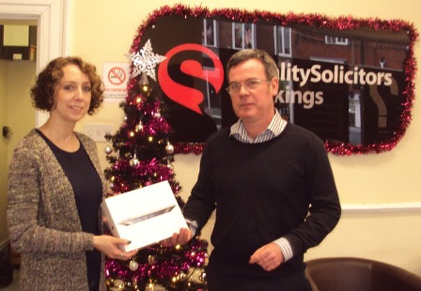 Caryn Jones Wins iPad Courtesy Of QualitySolictors Lockings