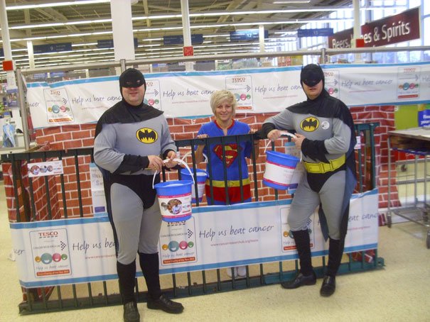 Heroes Weekend At Tesco Raises Over £1000 For Cancer Research UK