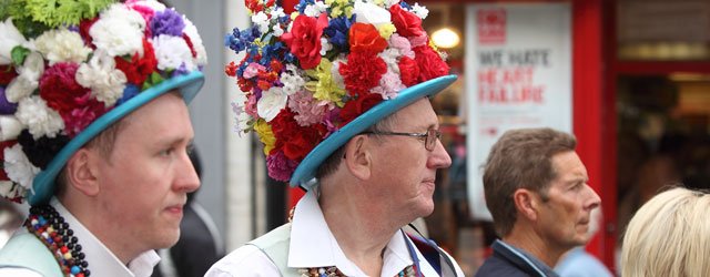 Earlsondon Morris Men Of Coventry Entertain Shoppers In Beverley