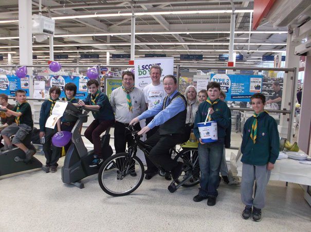 Tesco’s & 5th Beverley (Wesley) Scout Group’s Static Bike Challenge Raises £433