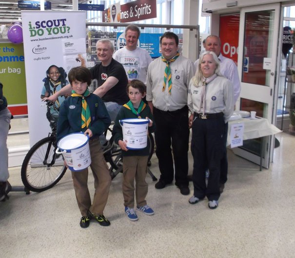 Tesco’s & 5th Beverley (Wesley) Scout Group’s Static Bike Challenge Raises £433