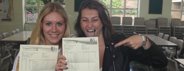 Exam Results Day At Longcroft School