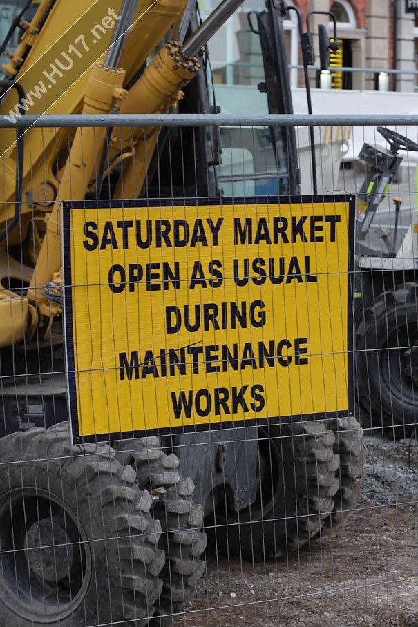 Saturday Market : Works Progressing As Planned Say Contractors