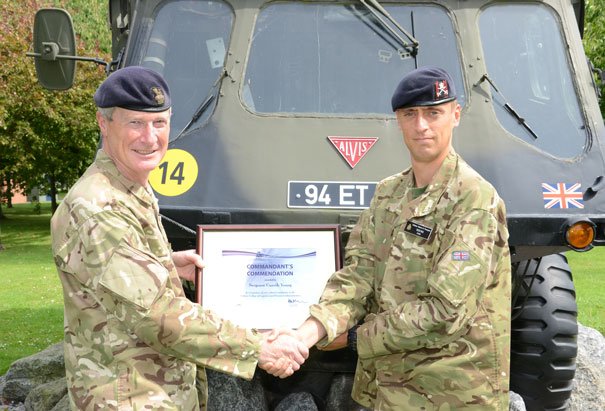 Commandants Commendation For Sergeant Young