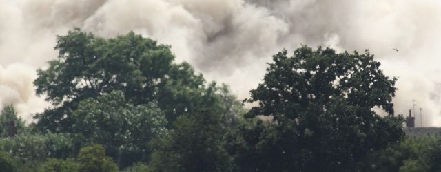 Sky Line Changes On The A1079 After Tower Blocks Are Blown Up