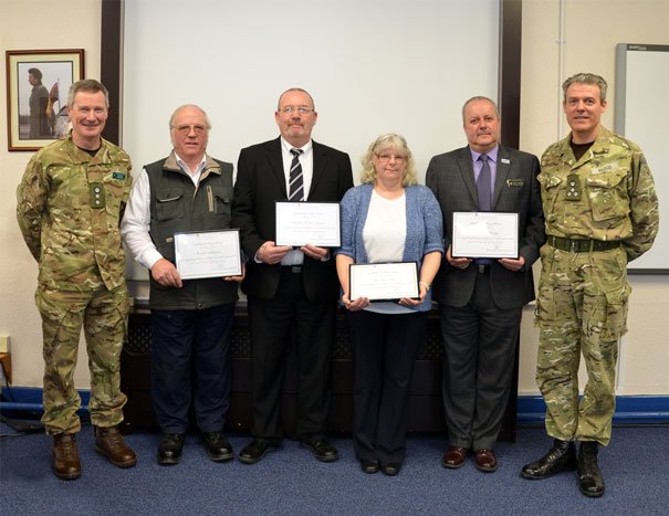 Civilian Staff At Army Base Acknowledged For Long Service 