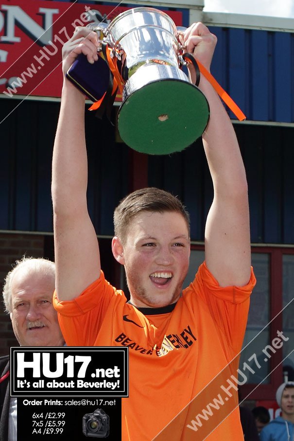 Danny Earl Strike Wins The Cup For Beverley Town