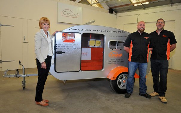 Cousins’ New Concept In Teardrop Caravans Supported By Business Centre