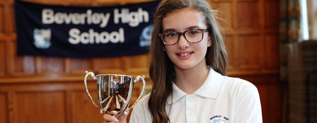 Beverley High School Pupil Hannah Wookey Wins National Award
