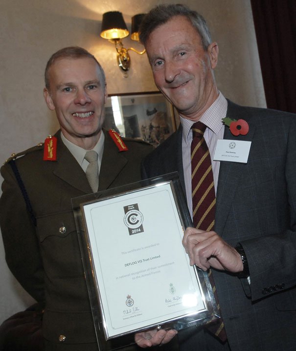 Charity Wins Award For Support Of Armed Forces