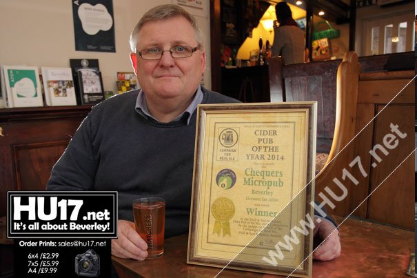 Chequers Micropub Wins ‘East Yorkshire Town Pub of the Year 2014’ 