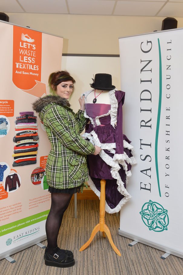 Tea Bag Dress Among Recycled Fashion At Student Competition