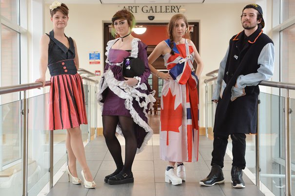 Tea Bag Dress Among Recycled Fashion At Student Competition