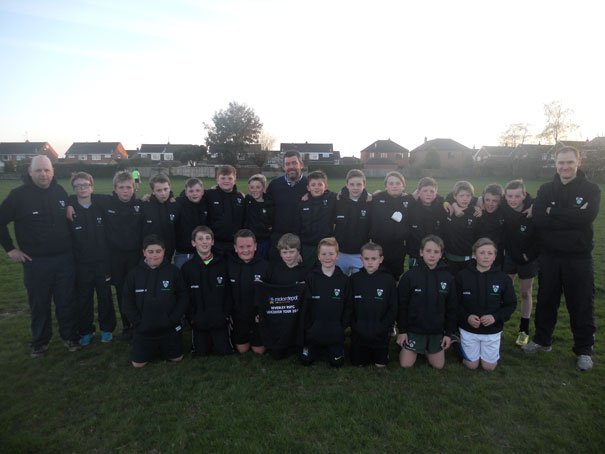 Beverley RUFC Are Presented With New Hoodies Ahead of Leicestershire Tour