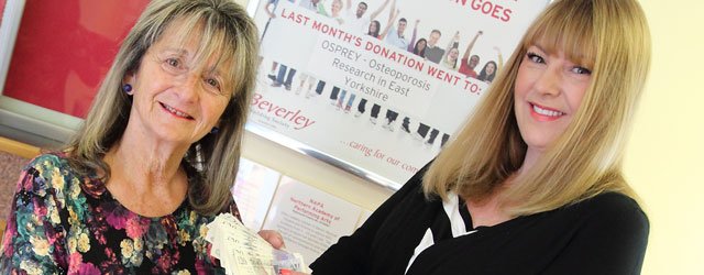 Beverley Building Society Charity of the Month Won By OSPREY