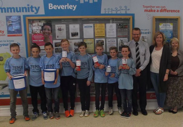 Beverley Town U12s Pack Bags For Cash At Tesco