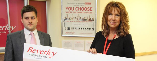 Beverley Building Society Donate Cash To Teenage Cancer Trust