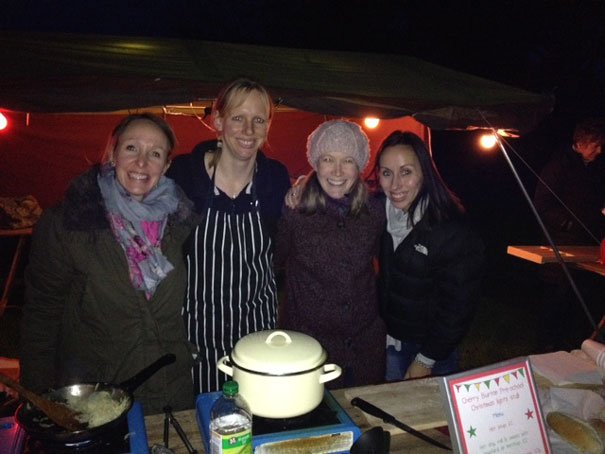 Christmas Lights Turned on in Cherry Burton