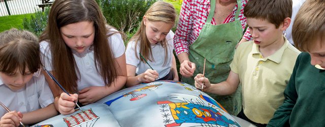 Pupils Begin To Create Their Magical Moths For Amy