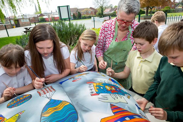 Pupils Begin To Create Their Magical Moths For Amy