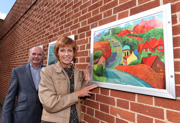 Hockney Prints Enhance Golden Ball Passage In Beverley