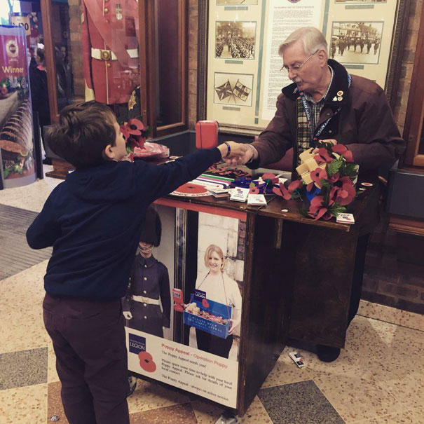 Kind-Hearted Youngster Donates Pocket Money To Poppy Appeal