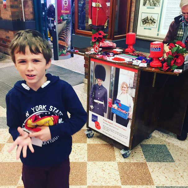 Kind-Hearted Youngster Donates Pocket Money To Poppy Appeal