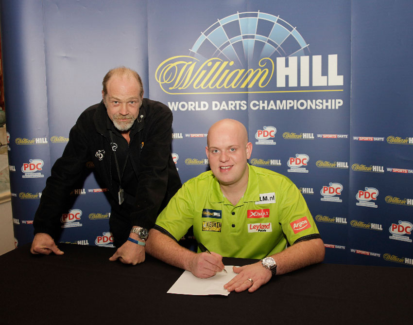 Michael Van Gerwen Signs For The Ship Inn Darts Team