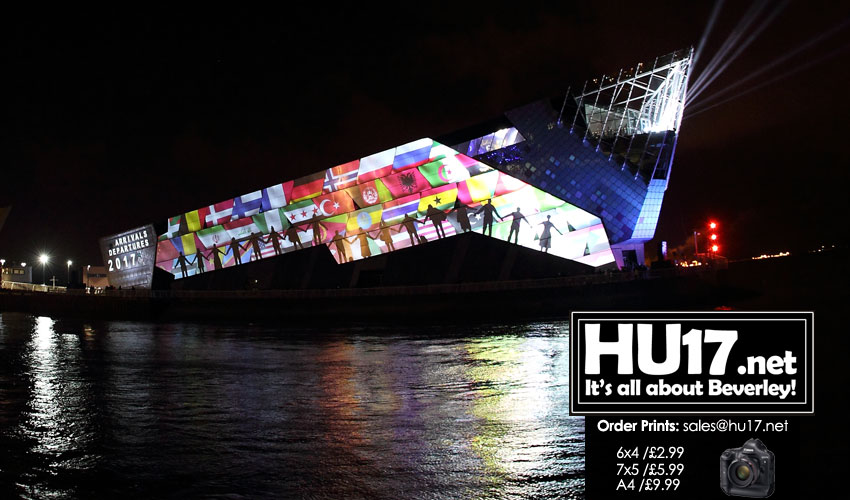 Hull UK City of Culture 2017 - Video Showing The Deep Light Show