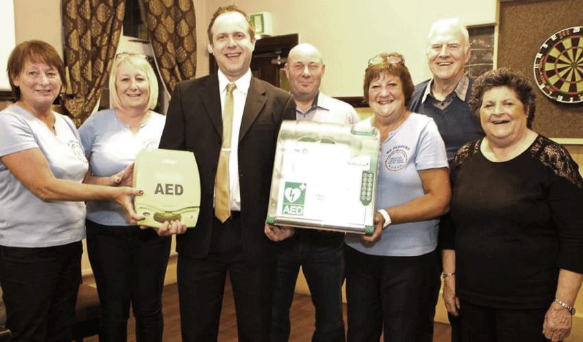 Defibrillator Donated To Cherry Burton Sports Field By Medical Equipment Charity