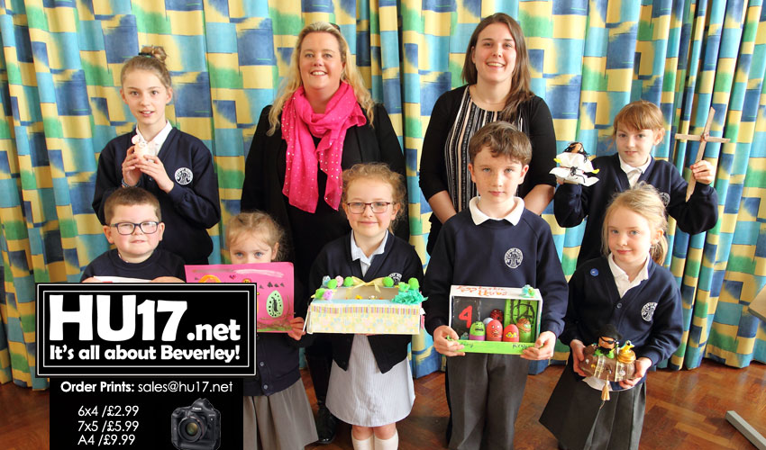 Dee Atkinson & Harrison Celebrate Easter With Local School