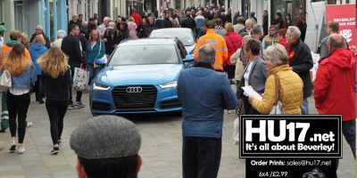 Motorist’s Drive Wrong Way Down Busy Street Full Of Shoppers