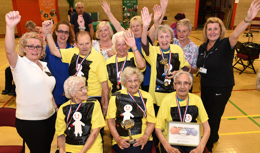 Annual  Care Home Games Show Age Is No Obstacle