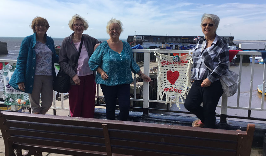 Fishy Goings On As Heritage Of Bridlington Quay Celebrated By Yarn Bombers