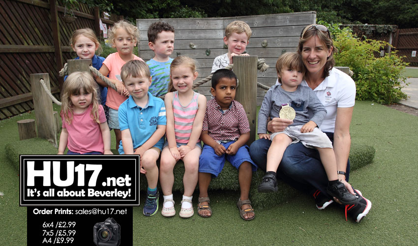 Team GB's Most Decorated Female Olympian Visits Busy Bees Nursery