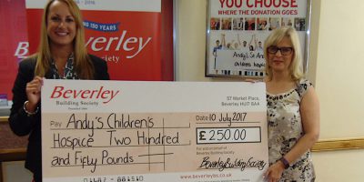 Children’s Hospice Wins Beverley Building Society Charity of the Month