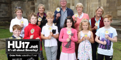 Daisy Appeal Install 250 Ceramic Daisy's at Beverley Minster