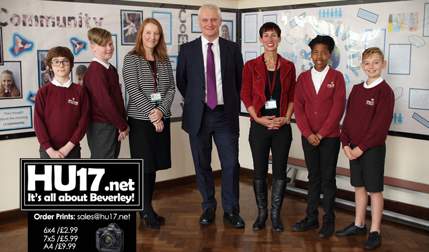 Minster Primary School Welcome MP As Pupils Learn About Democracy