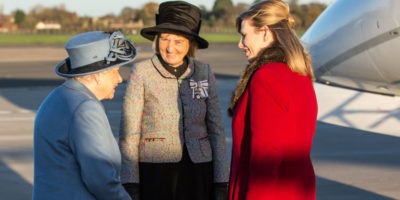 Queen Visits Humberside Airport As Part Of Royal Visit To Hull
