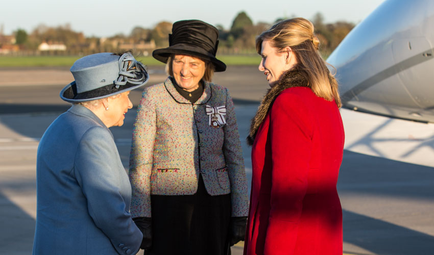 Queen Visits Humberside Airport As Part Of Royal Visit To Hull