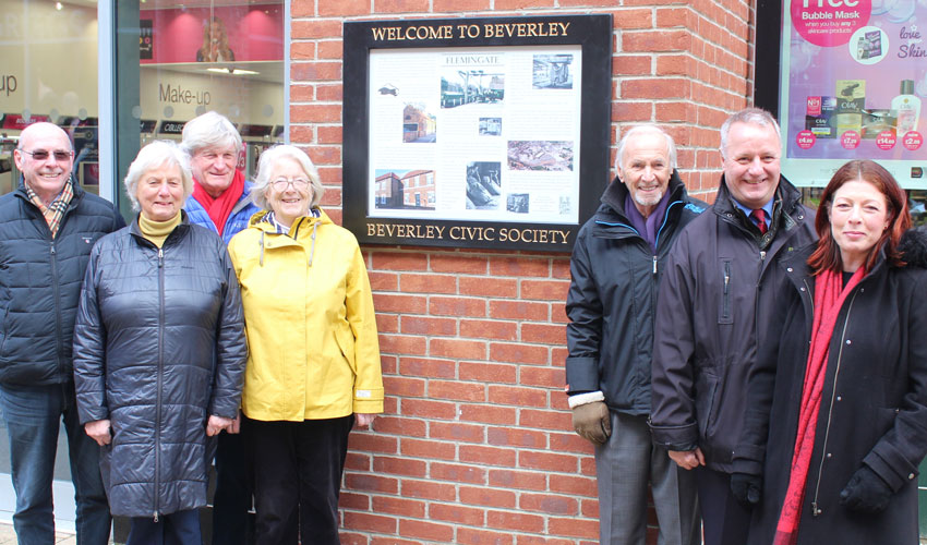 Beverley Civic Society Latest Historic Information Board Installed