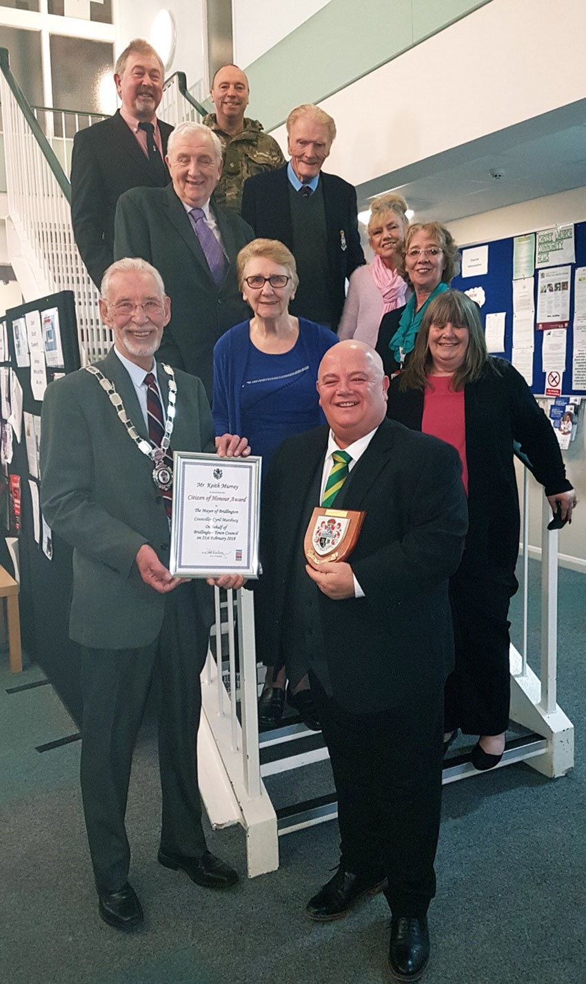 Keith Murray Named As Bridlington's Citizen of Honour 2018 