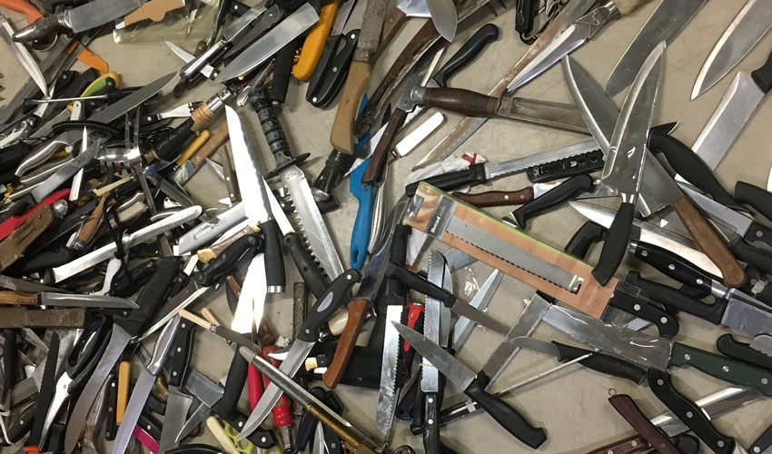 Hundreds Of Knives Taken Off The Streets Following Police Amnesty 