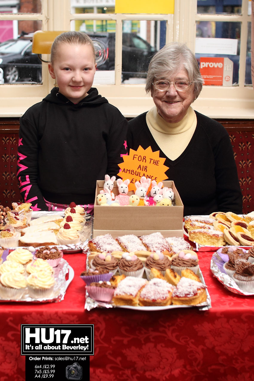 Local Youngster Sells Cakes Raising Money For Yorkshire Air Ambulance 