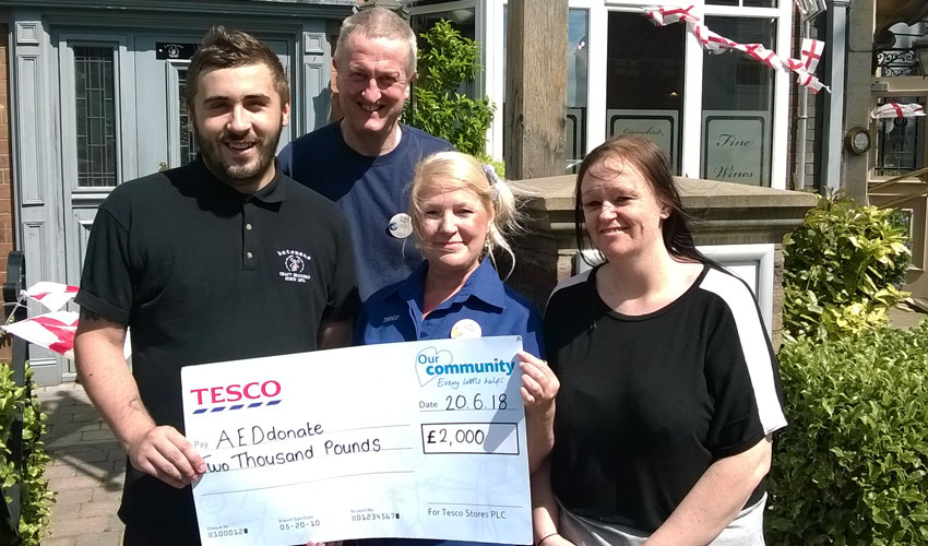 Defibrillators for Beverley Project Award £2000 By Tesco