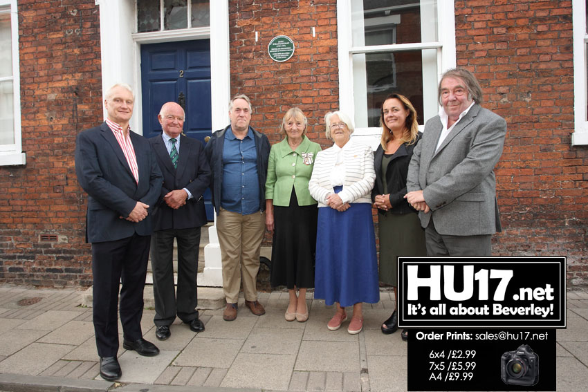 Green Plaque Unveiled To Honour Beverley's Most Famous Woman