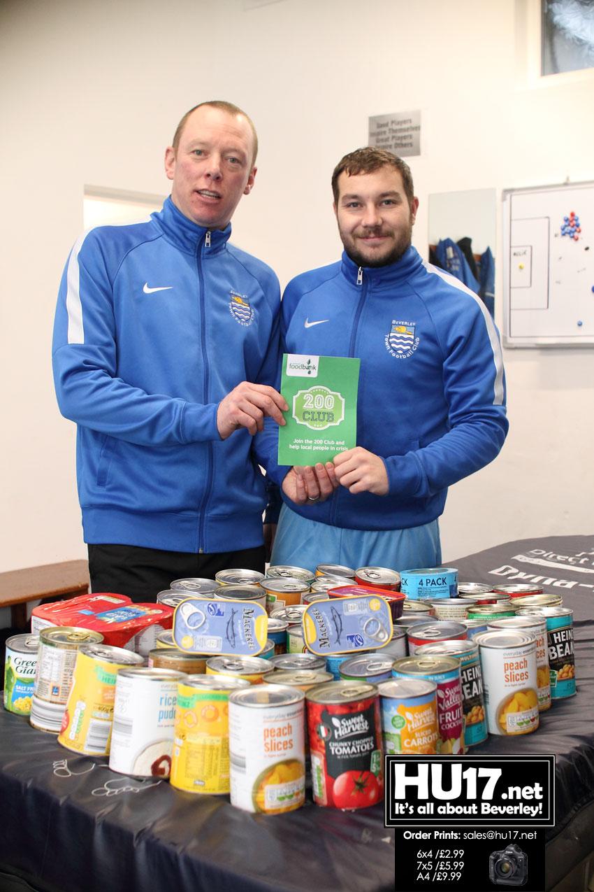 Football Players From Beverley Get Behind Local Foodbank Appeal